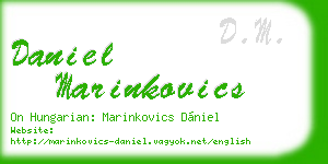 daniel marinkovics business card